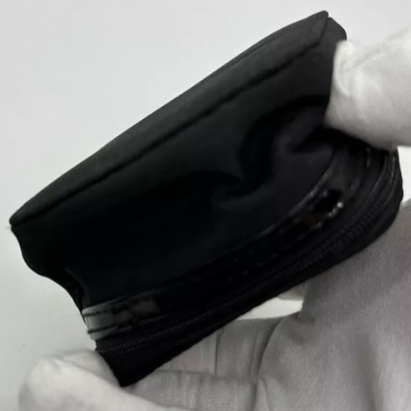 Dior Parfums Beauty Travel Case Makeup Bag/Pouch Shiny Black with Embossed Mini - Picture 3 of 8